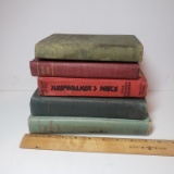 Lot of 5 Vintage and Antique Books
