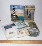 Lighthouse Themed Art Lot