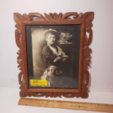 Antique Charlie Mulhall King of all Bucking Horse Riders Framed Photo, 1914