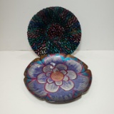 California Art Glass Bowl and Plate