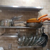 Awesome Large Lot of Wolfgang Puck & Various Pots, Pans, Frying Pans and Wok with Lids