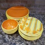 Large Lot of Melamine Plates and Bowls