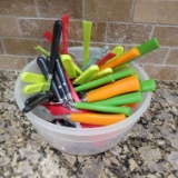 Lot of Colorful Flatware