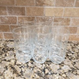 Set of 9 Clear Glasses