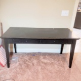 Wood Two Drawer Desk