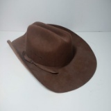 Western Products Brown Felt Cowboy Hat, Size Medium