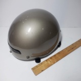 Silver Motorcycle Helmet, Size M