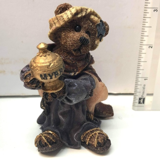The Bear Stone Collection Balthasar with Myrrh Collectible by Boyds Bears and Friends