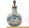 Antique German Stoneware Snuff Bottle with Stopper