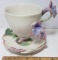 Franz Porcelain Collection Sage Herb Design Cup & Saucer FZ00457