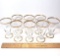 Set of 8 Vintage Fostoria Glasses with Gold Rim