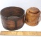 Vintage Wood Container Set of 2