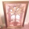 Large Palm Tree Art in Ornately Carved Gilt Frame