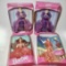 Collectible Barbie Doll Lot of 4 - Sparkle Beauty, Radiant in Red, Evening Enchantment- Never Used