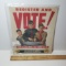 Vintage Boy Scout Register and Vote Sign 1956