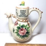 Vintage Morikin-Ware Floral Teapot Made in Occupied Japan
