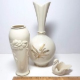 Vintage Lot of Lenox Vases and Swan Dish