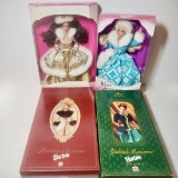 Barbie Doll Lot of 4, Holiday Memories, Yuletide Romance, Winter Renaissance, Winter Fantasy