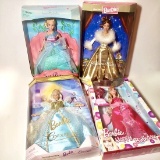 Never Used! Barbie Doll Lot of 4 - Cinderella, Happy Birthday, Golden Waltz, Sea Princess