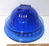 Vintage Cobalt Blue Glass Nesting Bowls