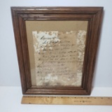 Early 1800s Antique Hand Written Letter from Spanish War
