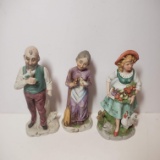 Vintage Porcelain Figure Lot of 3