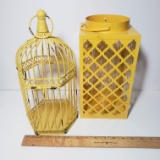 Yellow Lantern and Bird House
