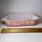 Vintage Pink Daisy Rectangular Pyrex Casserole Dish