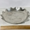 Williamsburg STIEFF Pewter Dish with Ruffled Edge