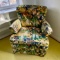 Vintage Colorful Floral Arm Chair