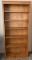 6 Shelf Tall Wooden Bookcase
