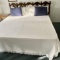 Vintage King Size Bed with Frame & Chenille Spread