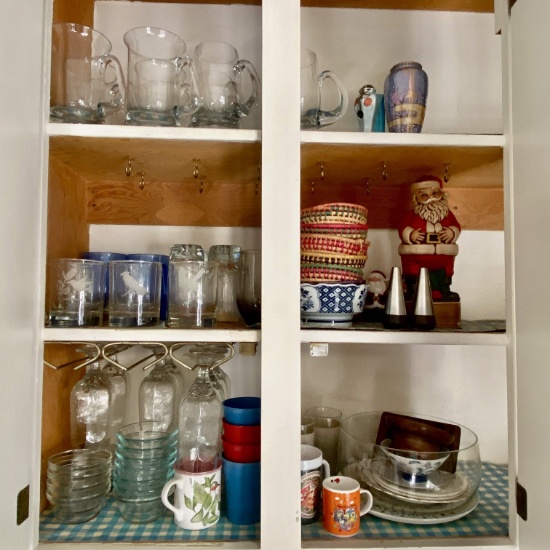 Cabinet Lot Full of Misc Kitchen Items