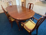 Beautiful Cherry Dining Table with 6 Chairs