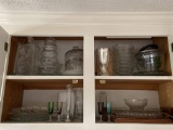 Cabinet Lot Full of Misc Vintage Crystal, Glass & Misc Kitchenware