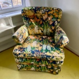 Vintage Colorful Floral Arm Chair