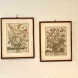 Pair of Vintage “August & October” Framed Prints