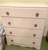Painted 4 Drawer Chest of Drawers