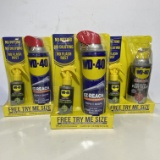 Lot of 3 - WD-40 with “Free Try Me Size” Cleaner & Degreaser - 2 NEW