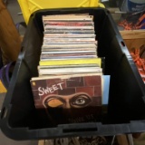 HUGE Lot of Vintage Record Albums in Contractor’s Professional Box with Lid