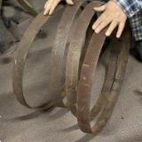 Lot of Vintage Metal Barrel Rings