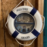 Welcome Aboard Life Preserver Wall Hanging