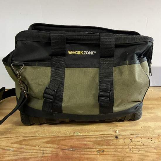 Large Workzone Tool Bag Full of Tools & Misc Hardware & Items