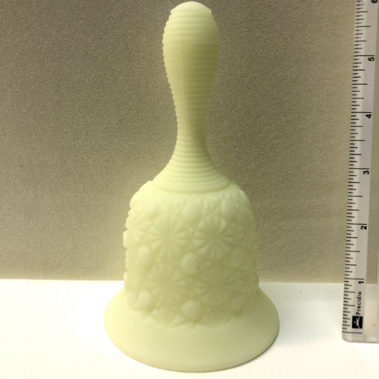 Fenton Satin Glass Daisy and Button Bell