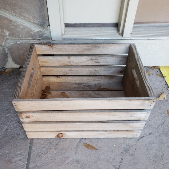 Weathered Wood Crate