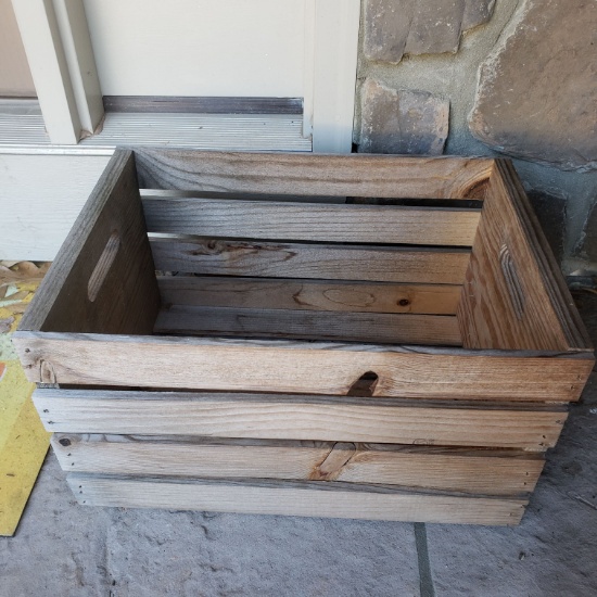 Weathered Wood Crate