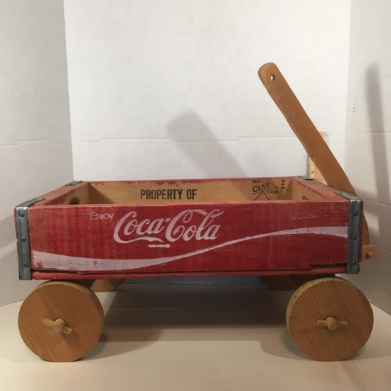 Wood Coca-Cola Crate Wagon