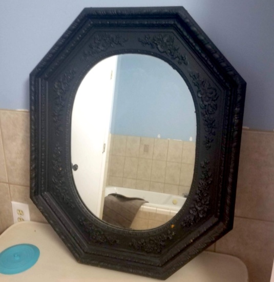 Beautifully Framed Oval Mirror