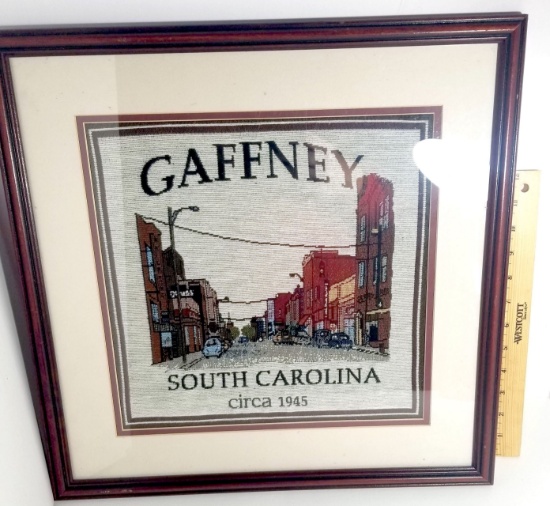 Framed “Gaffney South Carolina” Tapestry