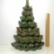 Vintage Ceramic 1/2 Christmas Tree with Bulbs